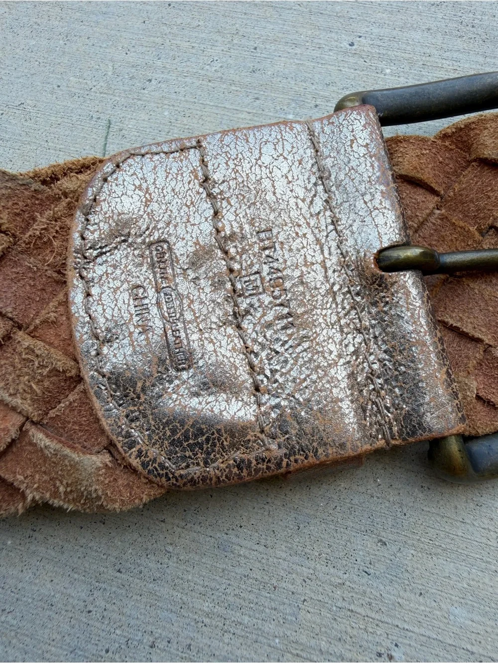 Vintage genuine leather
